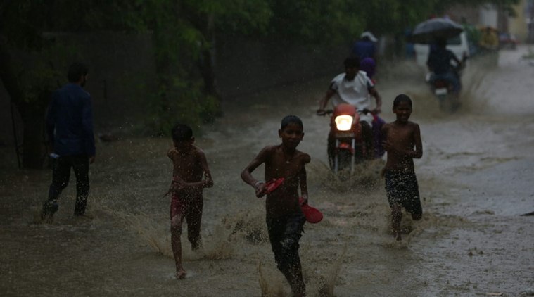 Heavy rains lash Delhi-NCR: Ghaziabad road caves in, traffic severely ...