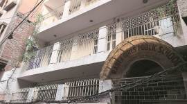 Rabea Girls’ Public School in Ballimaran. (Express photo)