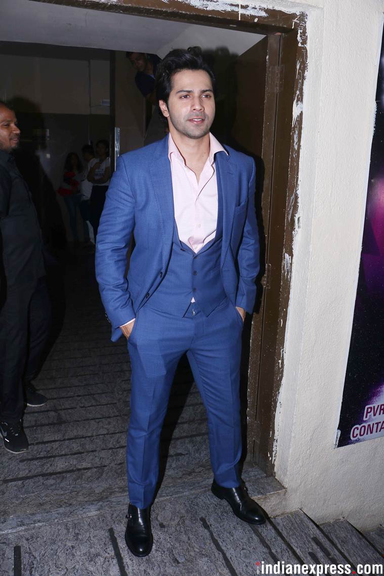 varun dhawan at dhadak screening