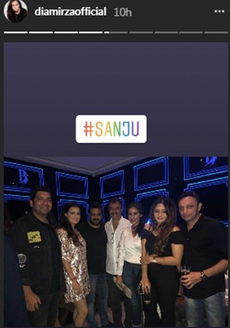 sanju success party photos 