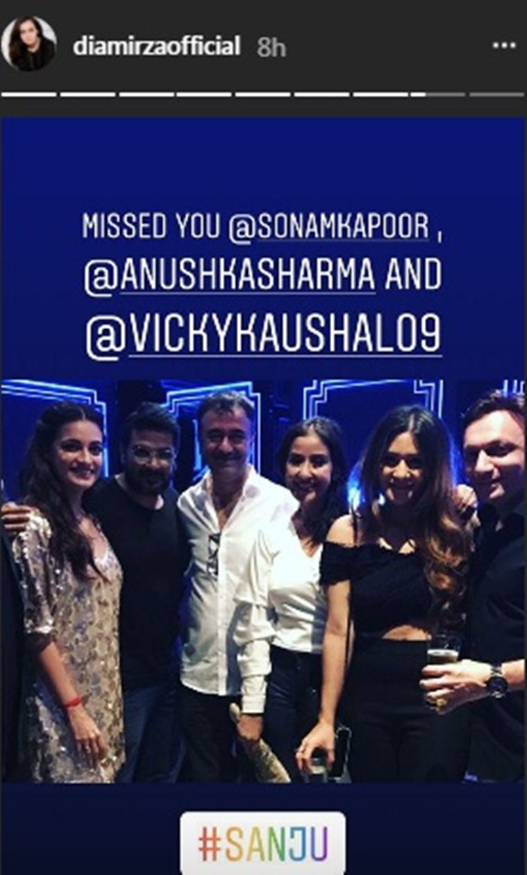 sanju success party photos 