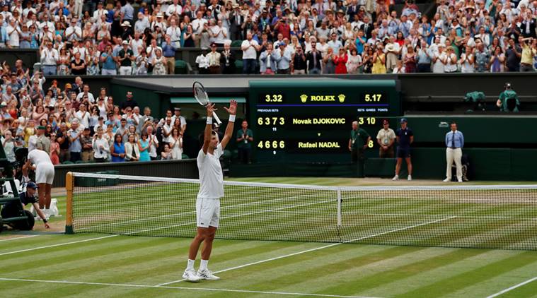 Senator zadel incident Wimbledon 2018: Novak Djokovic outlasts Rafael Nadal in classic semi-final,  to play Anderson in final | Sports News,The Indian Express