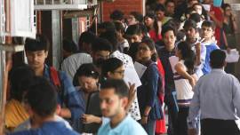 Of the six general category students who appeared for the entrance test, only two have scored 50%.