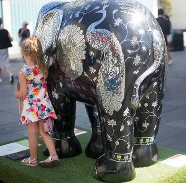 Elephant day parade, Elephant day parade london, indian elephants, Gaurav Gupta elephant, Good Earth elephant, J J Valaya, indian express, indian express news