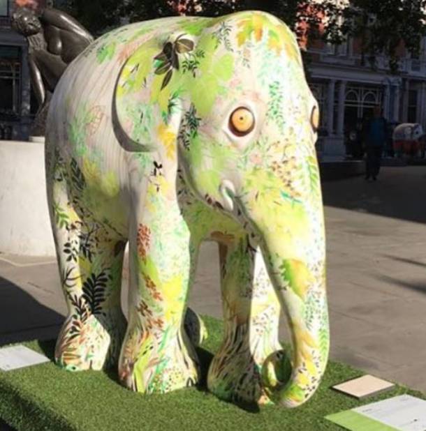 Elephant day parade, Elephant day parade london, indian elephants, Gaurav Gupta elephant, Good Earth elephant, J J Valaya, indian express, indian express news