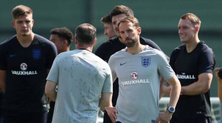 Soccer Football - World Cup - England Training - England Training Camp, Saint Petersburg, Russia - July 13, 2018   England manager Gareth Southgate during training   REUTERS/Lee Smith