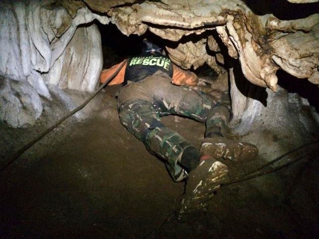 Long rescue ahead for Thai soccer team trapped in cave
