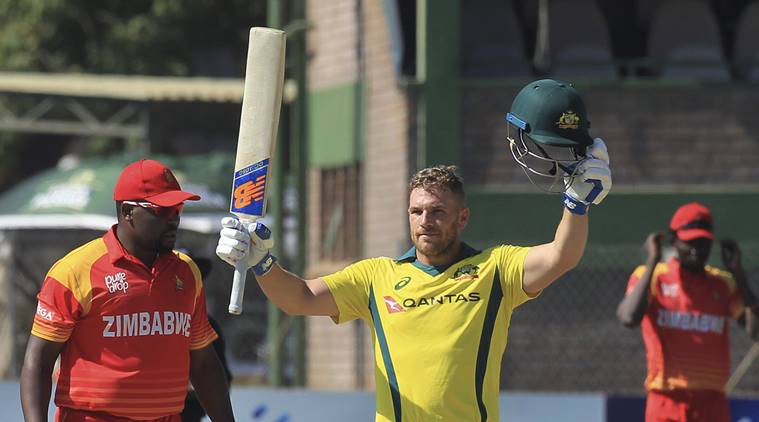 Aaron Finch scored record 172 runs off 76 balls against Zimbabwe. (Photo - getty)