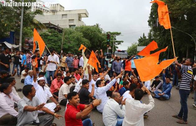 This is the violence that led to Maratha outfits withdrawing quota stir