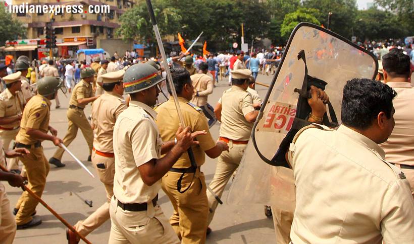This is the violence that led to Maratha outfits withdrawing quota stir