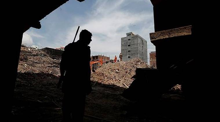 Before the July 17 collapse, at least five complaints were made to multiple authorities on the ongoing construction and lack of basic amenities in Shahberi. (Reuters)