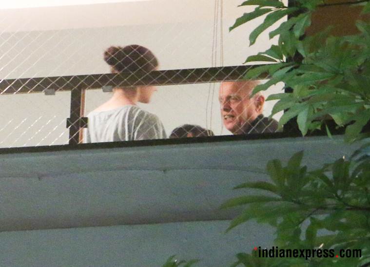 ranbir kapoor at alia bhatt's house