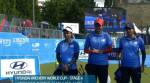 India Women's team bag silver at compound archery