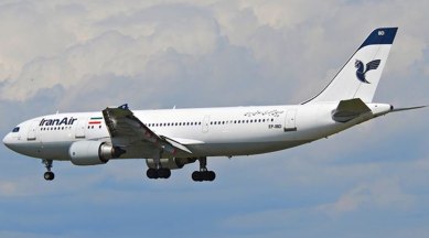 iran air flight diverted