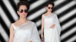 Kangana Ranaut is a sheer delight in this classy white sari