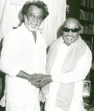 karunanidhi, rajini