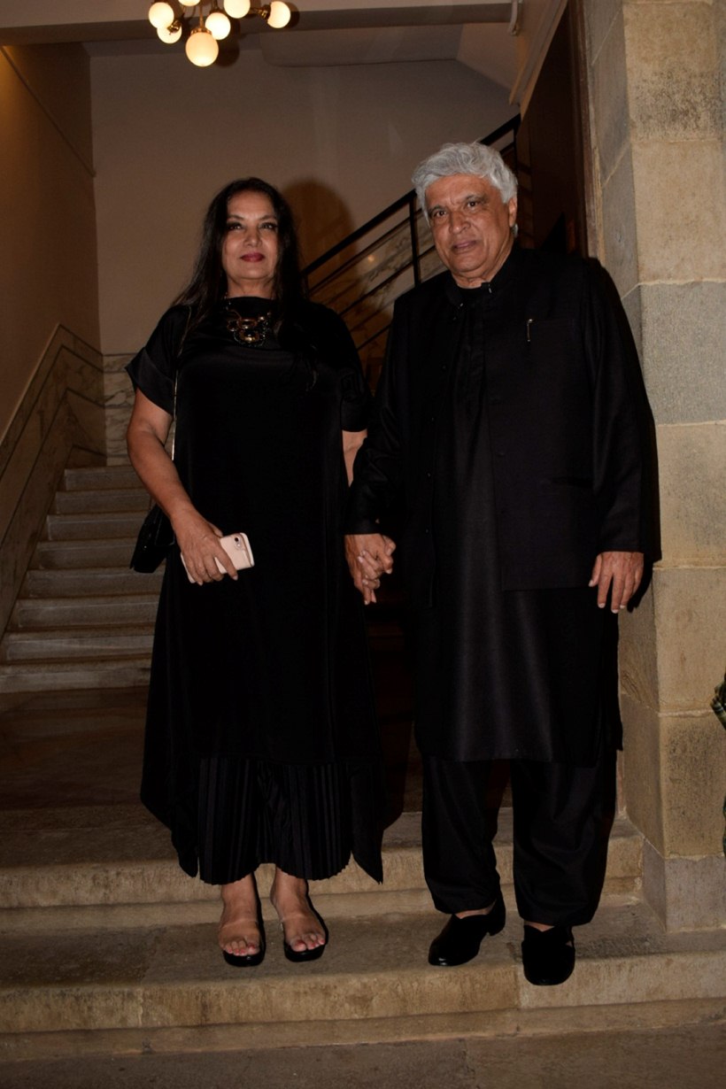 Javed Akhtar and Shabana Azmi at karwaan party