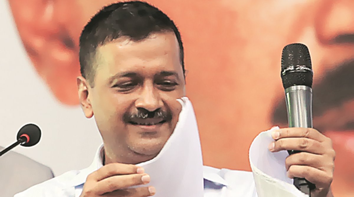 Delhi Chief Minister and Aam Aadmi Party chief Arvind Kejriwal.