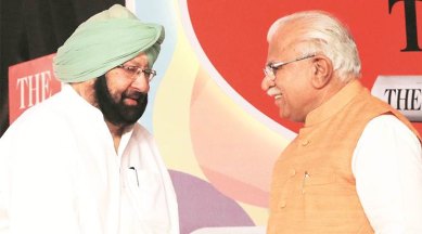 Amarinder Singh, Manohar Lal Khattar, SYL issue, Chandigarh news, Indian express news