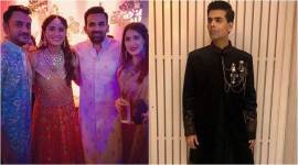 karan johar attends poorna patel's wedding
