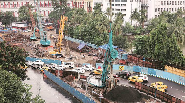 kolkata metro, BBD Bag, Kolkata traffic plan, BBD Bag traffic plan, Kolkata news, Indian Express news