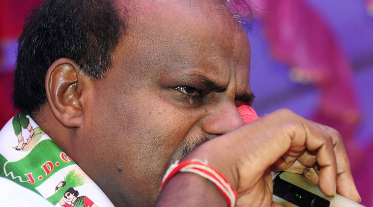 Karnataka Chief Minister HD Kumaraswamy breaks down while speaking of Congress-JDS coalition govt