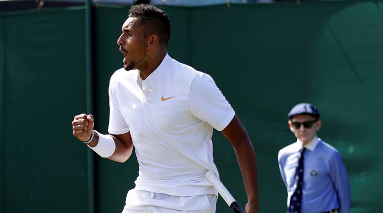 Nick Kyrgios, Nick Kyrgios Wimbledon, Wimbledon Nick Kyrgios, Wimbledon news, sports news, tennis, Indian Express