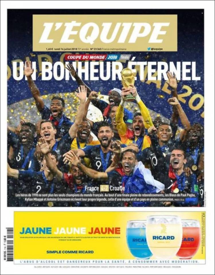 Fifa World Cup 2018 How French Media Reacted To Nation Lifting Trophy Fifa News The Indian Express