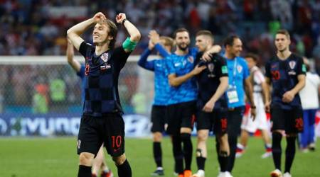 Soccer Football - World Cup - Quarter Final - Russia vs Croatia - Fisht Stadium, Sochi, Russia - July 7, 2018  Croatia's Luka Modric celebrates after the match                                             REUTERS/Kai Pfaffenbach