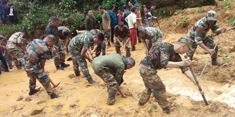 Landslides kill nine people, mostly children, in Manipur's Tamenglong | North East India News,The Indian Express