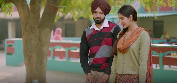 Sonam Bajwa with actor Gippy Grewal.