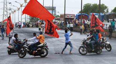 maratha protests, maratha protest sp injured