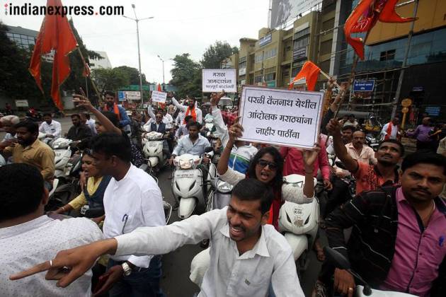 Marathas intensify protest for reservation on second day