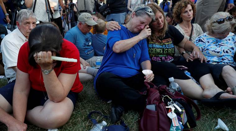 Maryland shooting: Small capital Annapolis in grief after five killed by gunman
