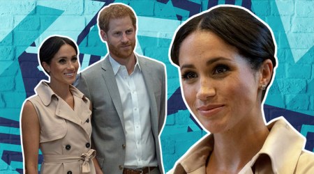 After wowing with bold colours, Meghan Markle goes back to pastel shades and messy buns