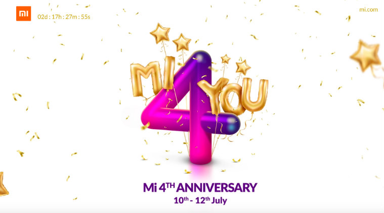 Xiaomi 4th Mi Anniversary Sale From July 10 Top Discounts On Redmi Note 5 Mi Led Smart Tv Technology News The Indian Express