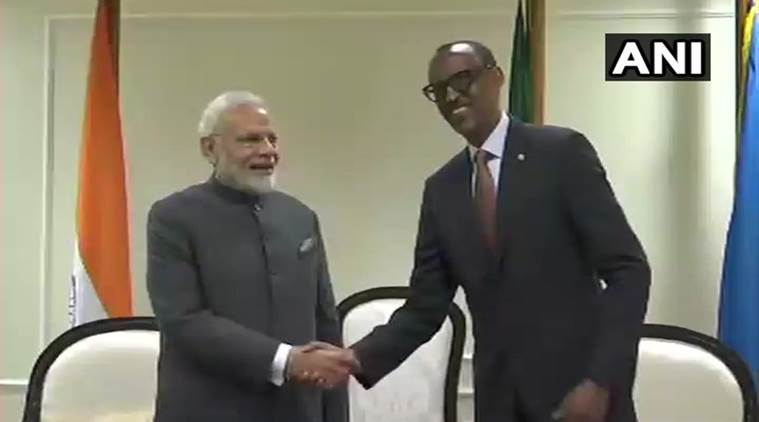 PM Modi becomes first Indian prime minister to set foot in Rwanda