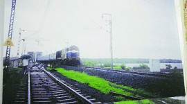Mumbai rain railway