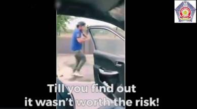 mumbai police, mumbai police tweet, mumbai police #inmyfeeling, mumbai police viral video, indian express, indian express news
