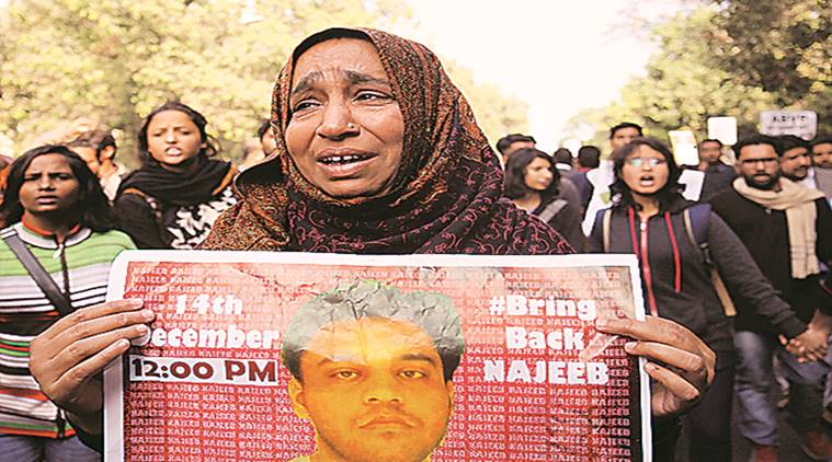 JNU student Najeeb Ahmed went missing in October in 2016.