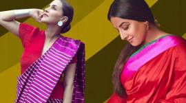 Neha Dhupia, Neha Dhupia latest photos, Neha Dhupia fashion, Neha Dhupia Payal Khandwala, Payal Khandwala reversible sari, Vidya Balan, Vidya Balan latest photos, Vidya Balan fashion, Vidya Balan saris, Vidya Balan Raw Mango, indian express, indian express news