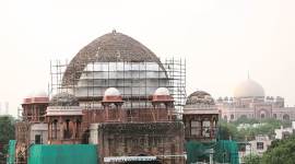 Khan-i-Khanan Tomb, Nizamuddin, Nizamuddin tomb, Nizamuddin tomb restoration, delhi monuments, delhi news, Indian express news