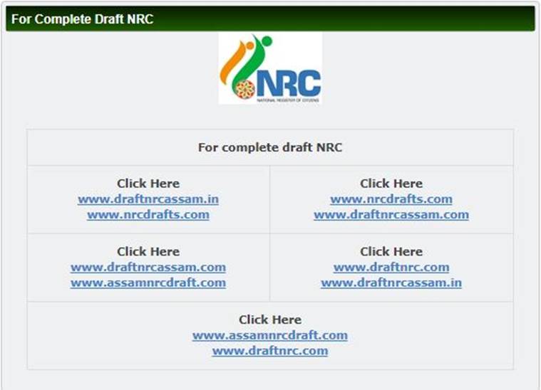 Assam NRC Final Draft List 2018 How to check your name online at www