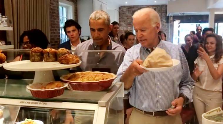 obama-biden friendhship, obama viral video, biden obama in cafe, obama biden Dog Tag Bakery, Dog Tag Bakery facebook, obama biden together, obama biden jokes, obama biden memes,