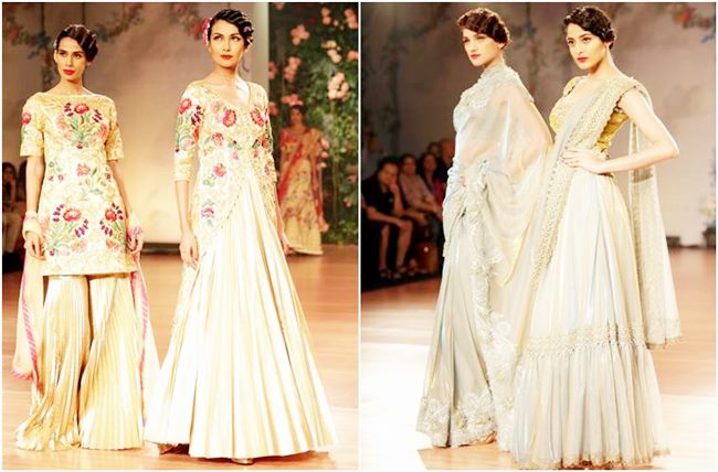 Buy Pink Raw Silk V Neck Embroidered Kalidar Bridal Lehenga Set For Women  by Pallavi Jaikishan Online at Aza Fashions.