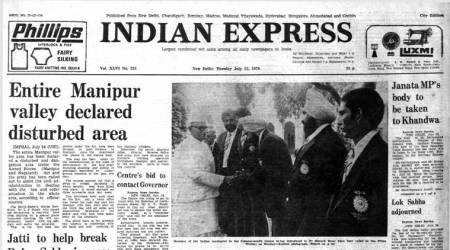 Forty Years Ago, July 25, 1978: AFSPA in Manipur