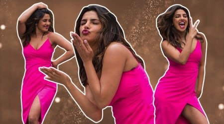   Priyanka Chopra ends the shooting of & # 39; Is not it romantic? In this pink dress worthy of a drool 