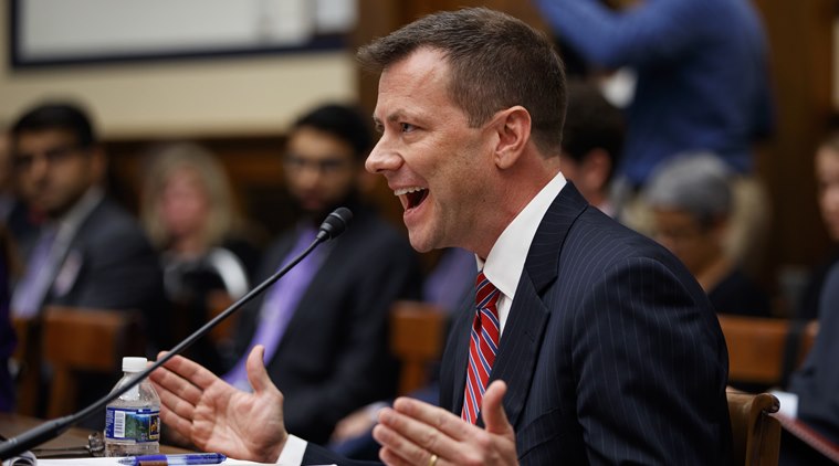USA, US Presidential elections, FBI, FBI agent Peter Strzok, Robert Muller's investigation, Russian involvement in 2016 presidential elections, World News, Indian express, Indian express news