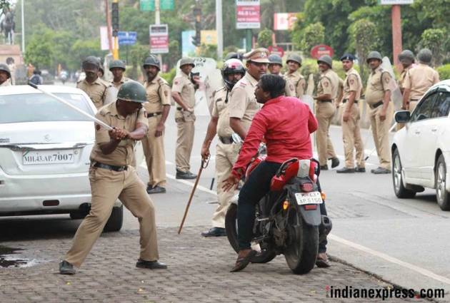 This is the violence that led to Maratha outfits withdrawing quota stir