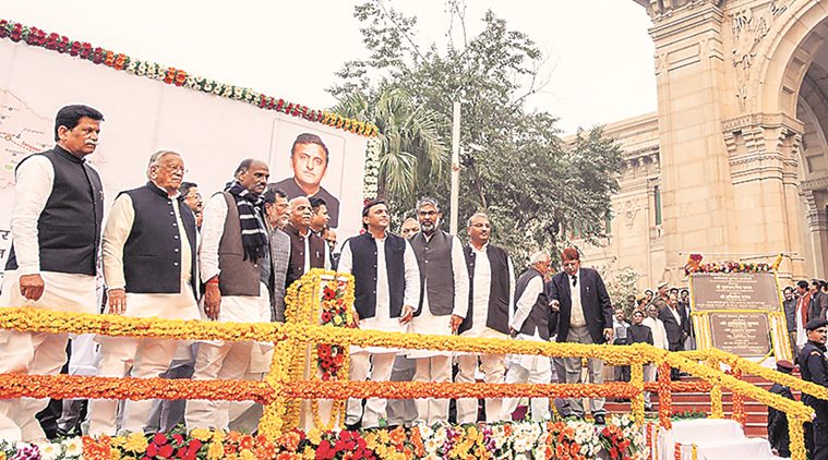Samajwadi party, SP, Akhilesh Yadav, BJP, UP BJP, Purvanchal express project, Azamgarh, UP news, Indian express, Latest news